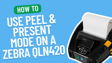 How to use peel & present mode on a Zebra QLN420