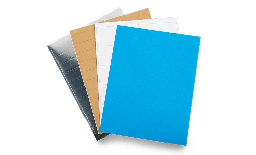 an assortment of sheet labels