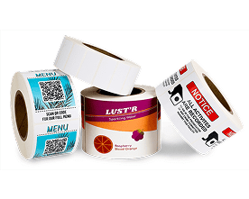 a pile of inkjet roll labels