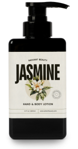 a bottle of jasmine lotion