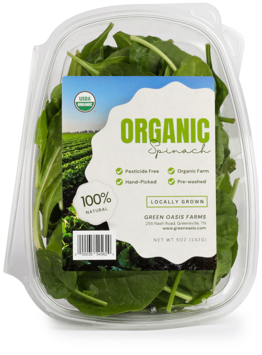 a package of spinach