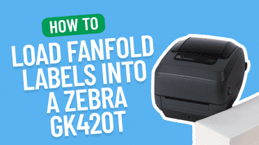 How to load fanfold labels into a Zebra GK420T
