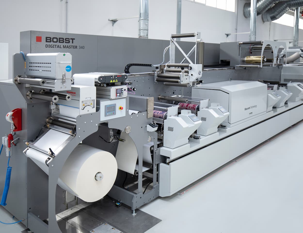 a Bobst Digital Master Printing Press
