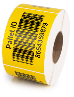a roll of pallet ID labels