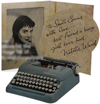 Vintage marketing materials for Smith Corona electric portable typewriter