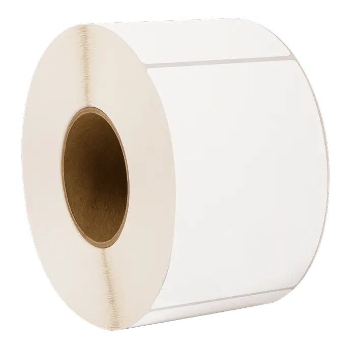 a blank thermal label