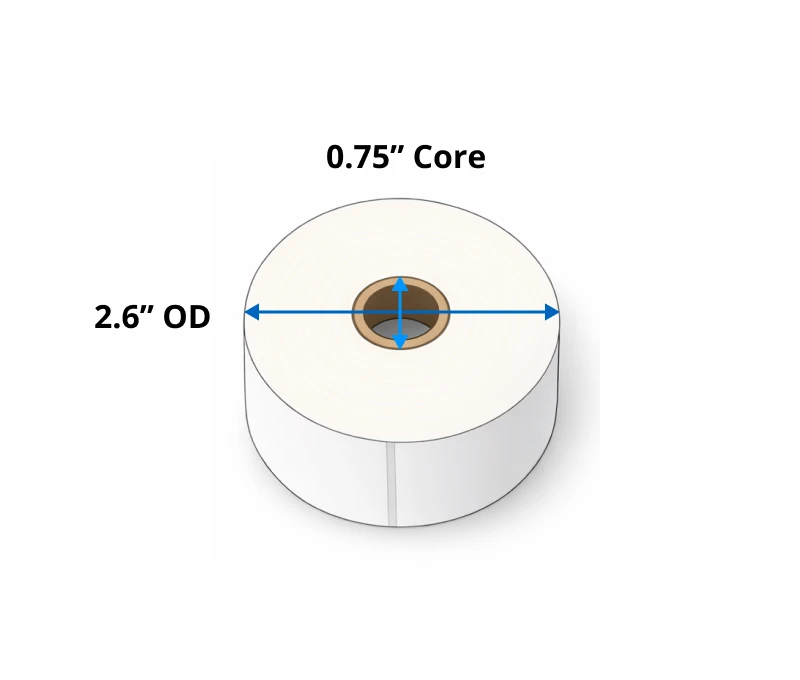 a roll with a 5742" core and 5747" diameter