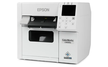 Epson C31CK03A9991 ColorWorks CW-C4000 4" Color Inkjet Label Printer - Auto Cutter, Gloss Ink