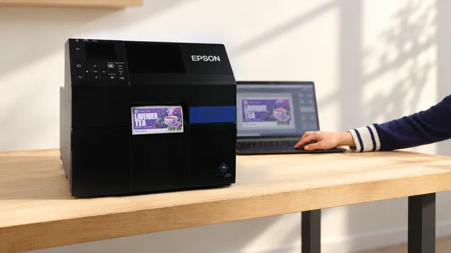 Epson C31CH76A9991 ColorWorks CW-C6000A 4" Color Inkjet Label Printer - Auto Cutter, Gloss Ink